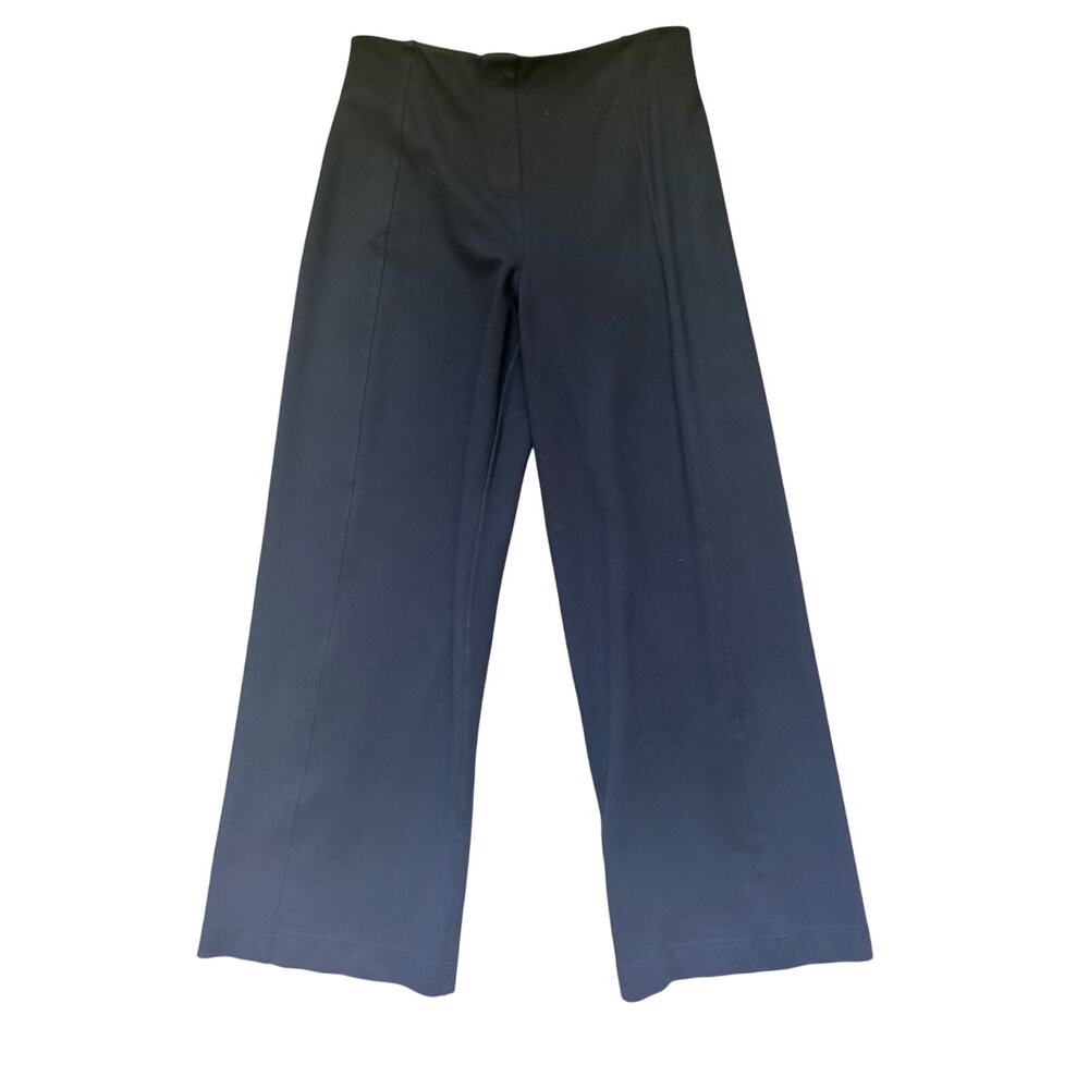 Lululemon Stretch Knit Straight Leg Pull-On Pants Black L Wide Leg Office Career - Picture 2 of 7